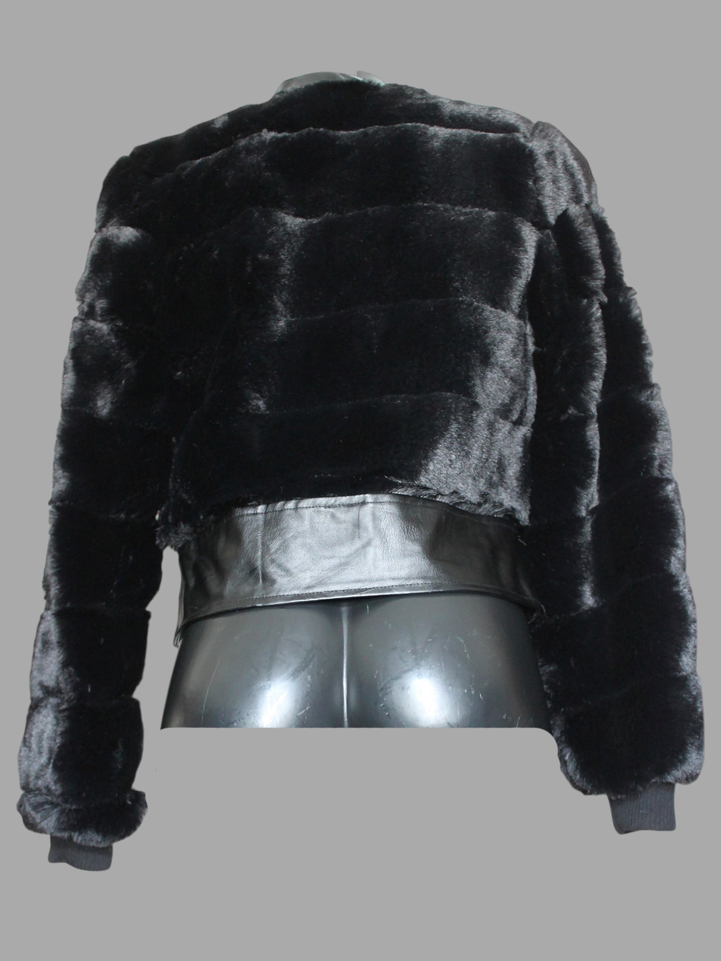 Giacca Biker in Pelliccia e in Ecopelle