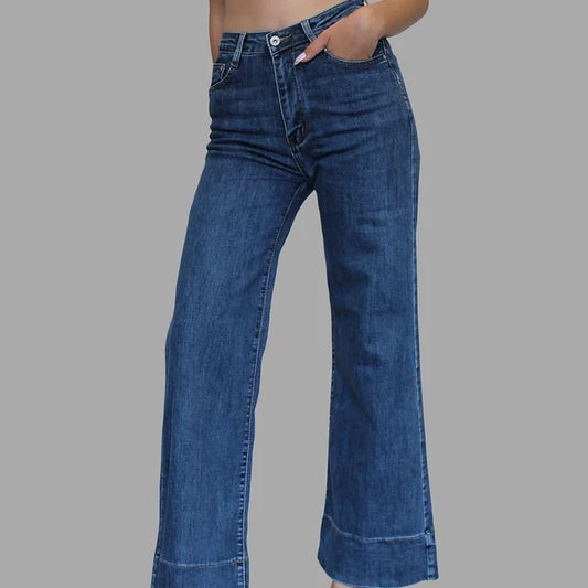 Jeans in denim a zampa