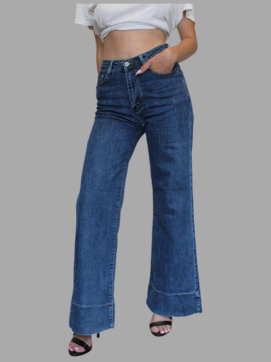 Jeans in denim a zampa