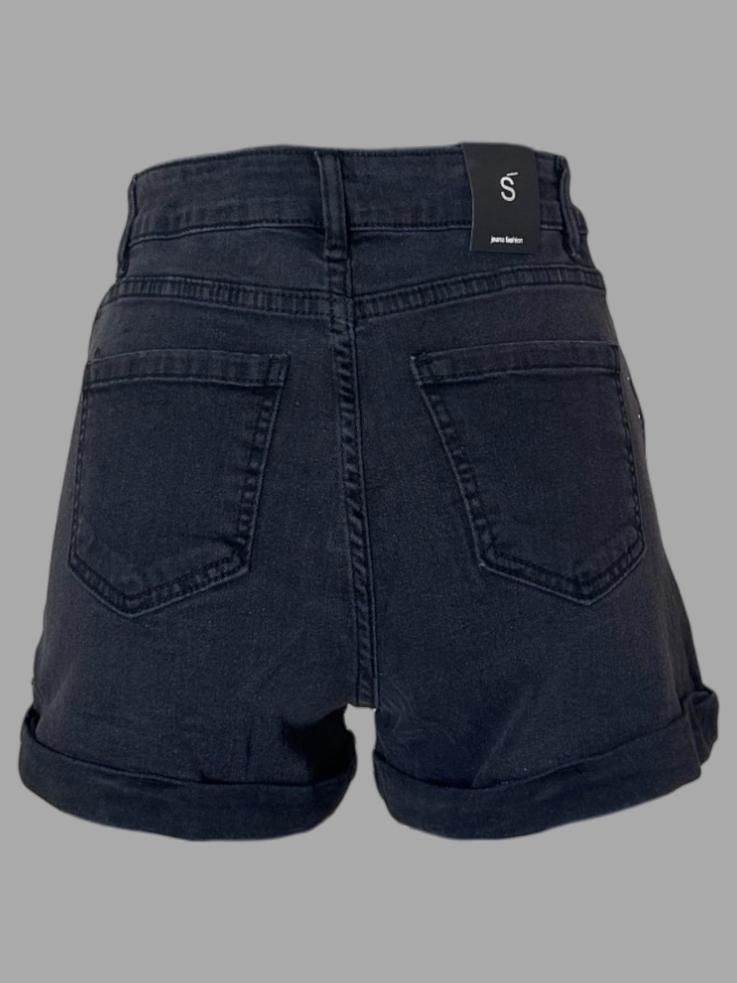 Shorts nero strass