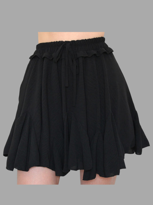 Gonna-pantaloncino con balze