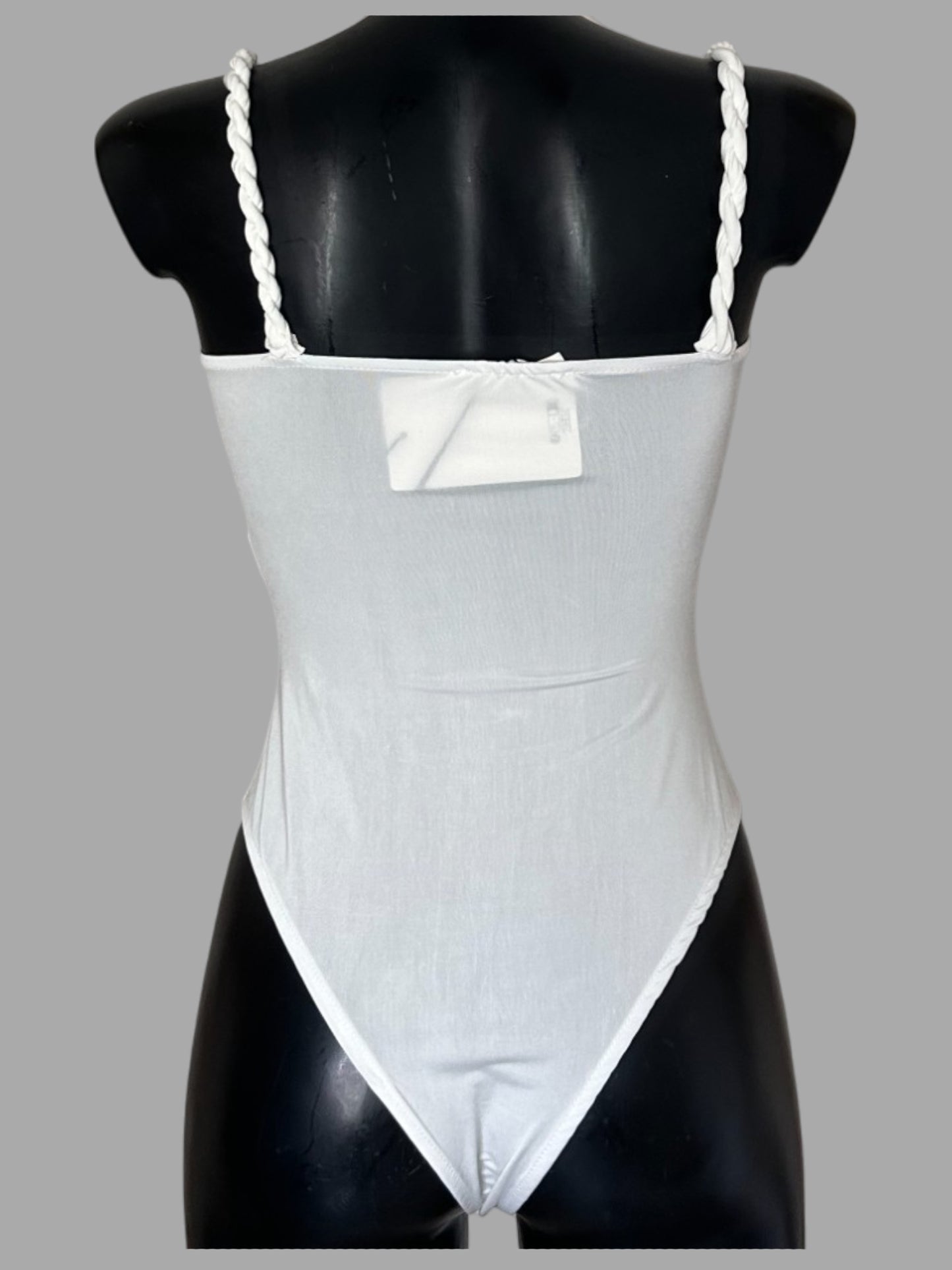 Body con spalline intrecciate