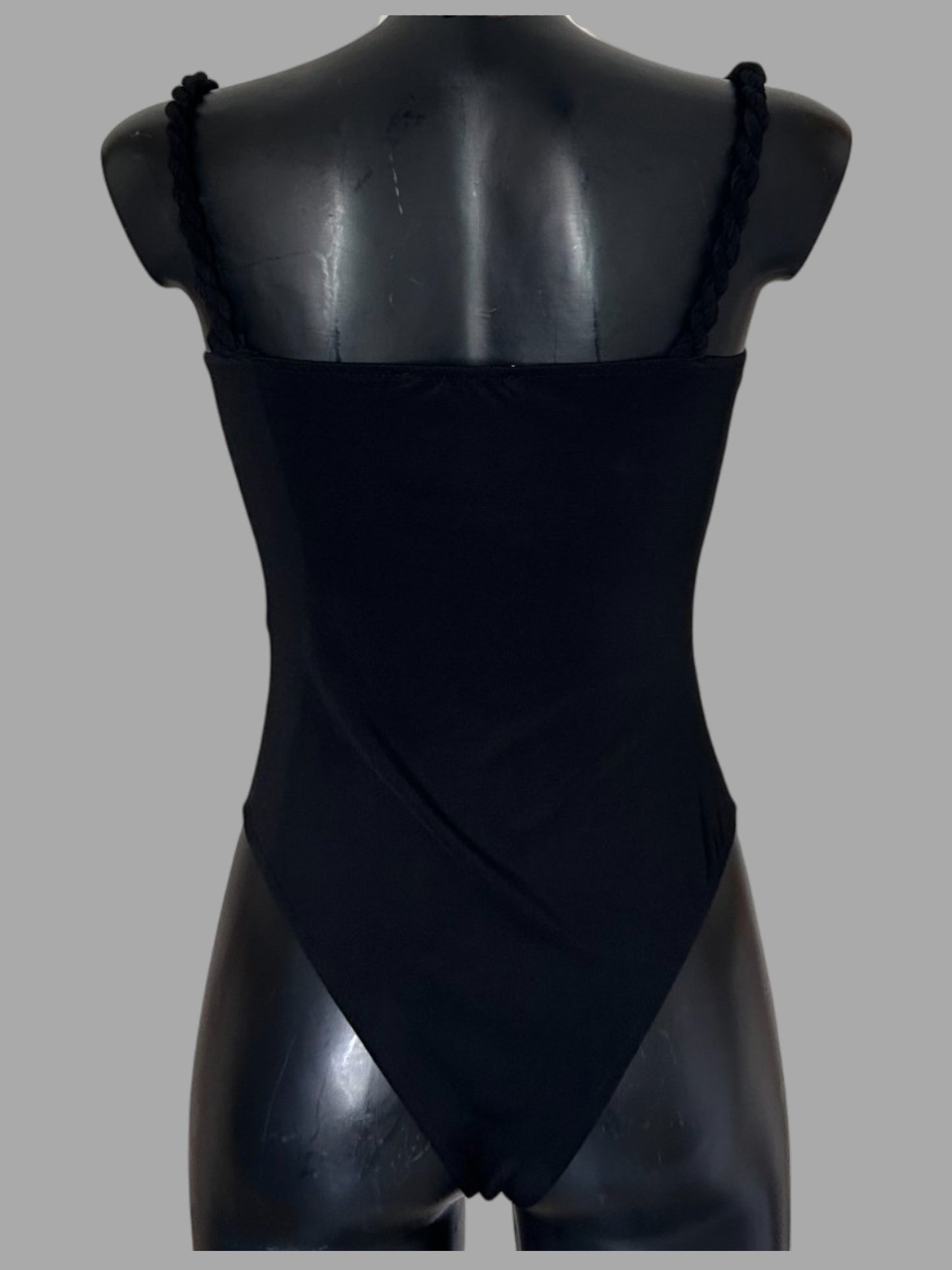 Body con spalline intrecciate