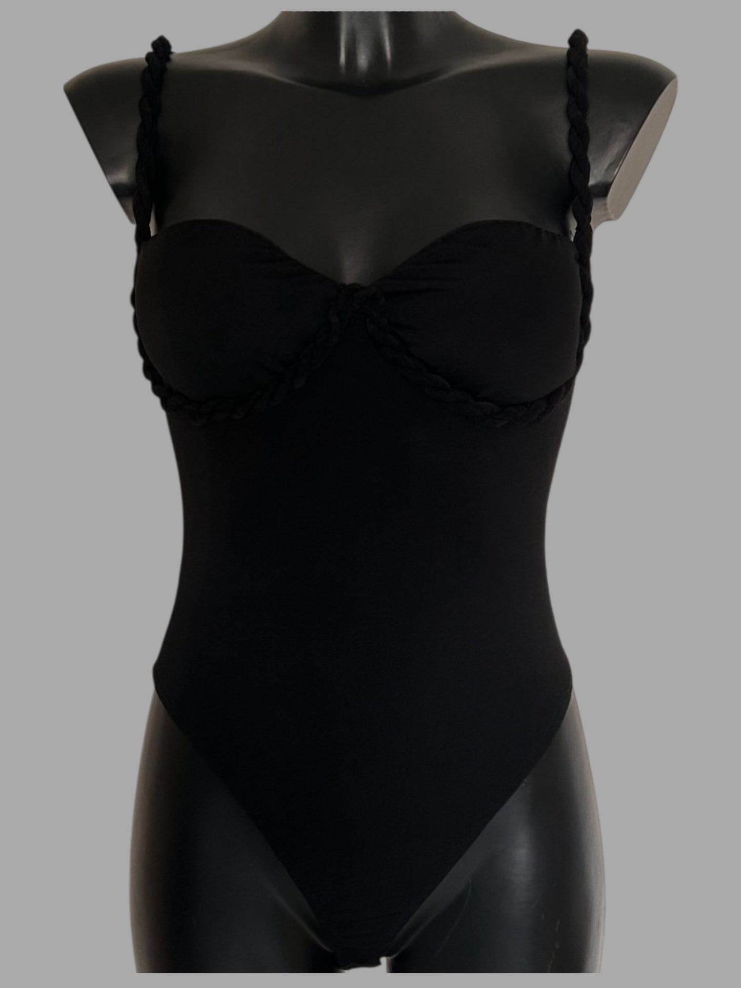 Body con spalline intrecciate