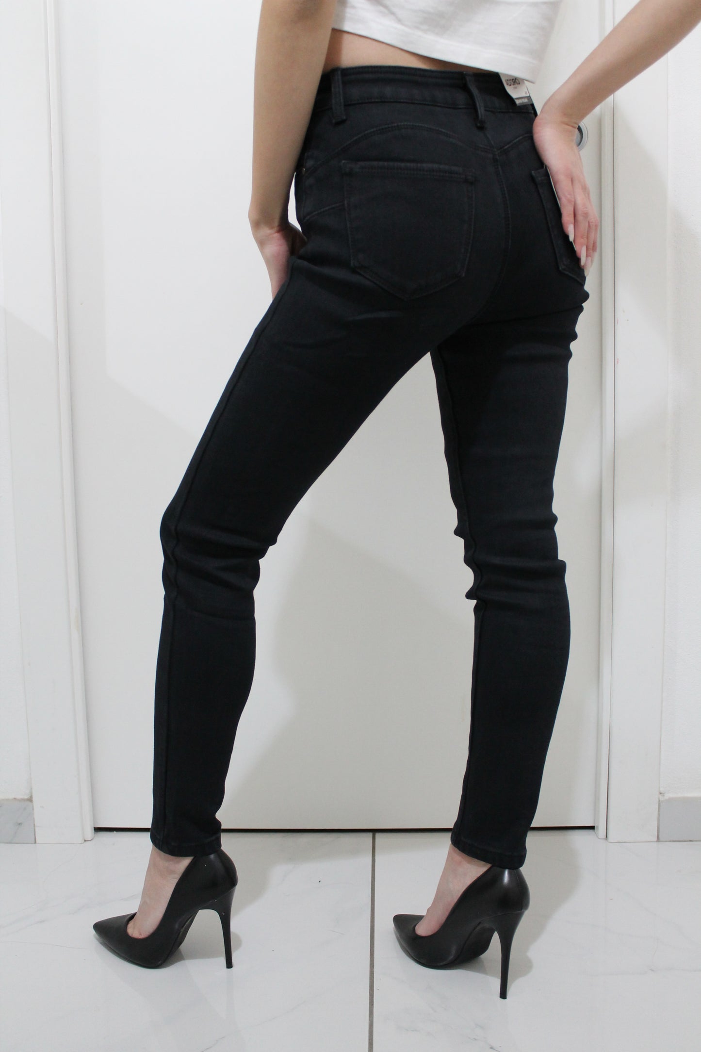 Jeans skinny felpati 2 varianti