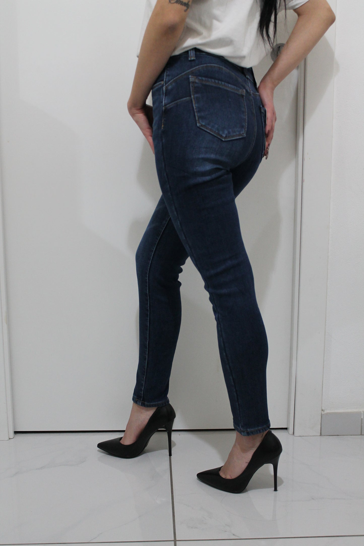 Jeans skinny felpati 2 varianti