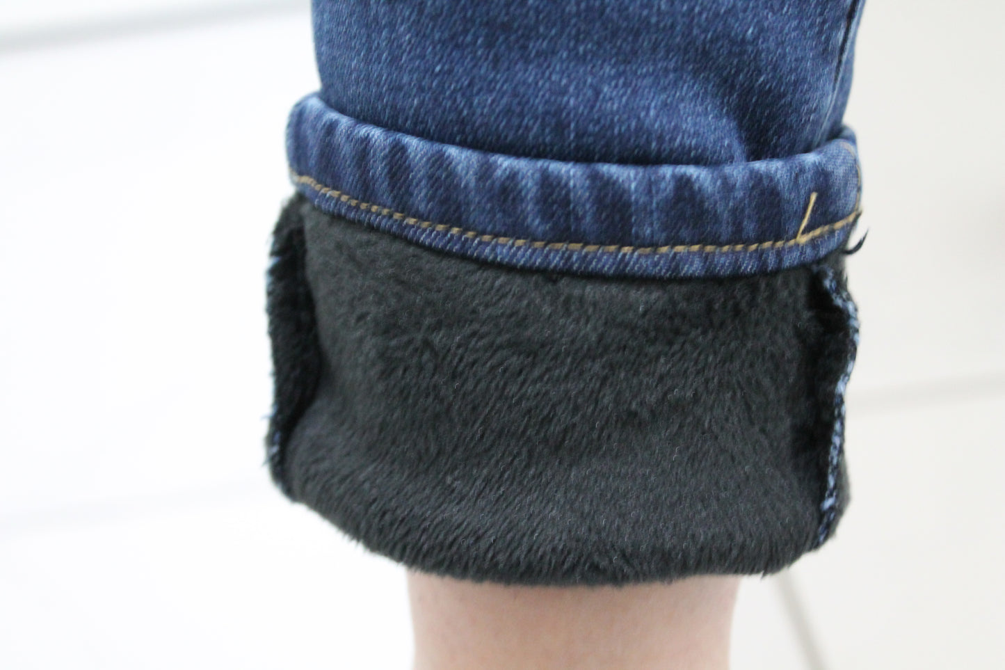 Jeans skinny felpati 2 varianti