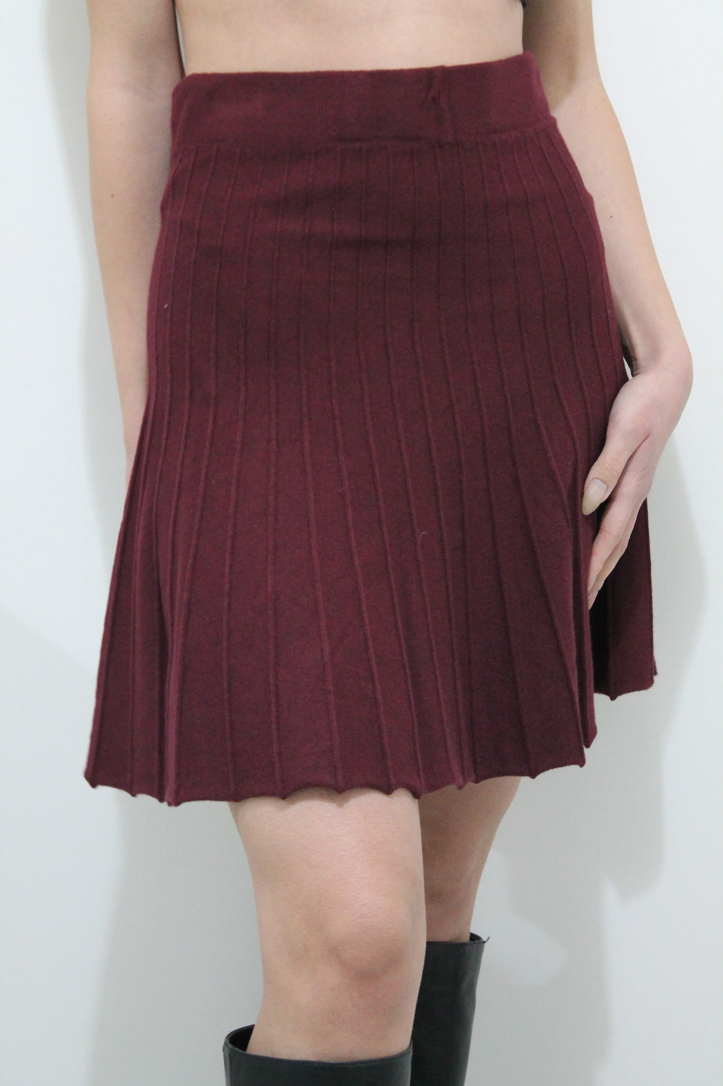 Gonna in Maglia Plissé – Morbida & Calda