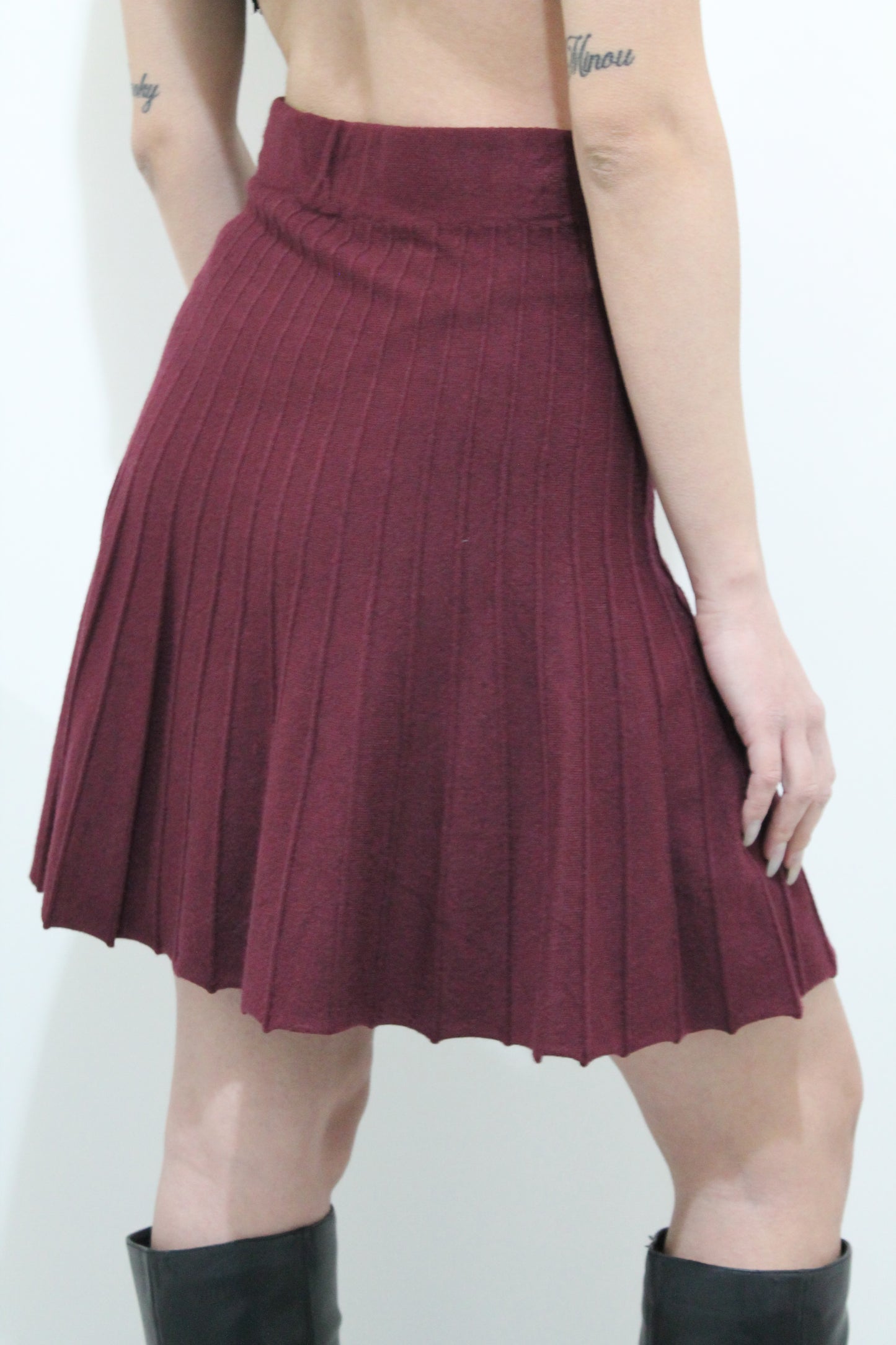 Gonna in Maglia Plissé – Morbida & Calda