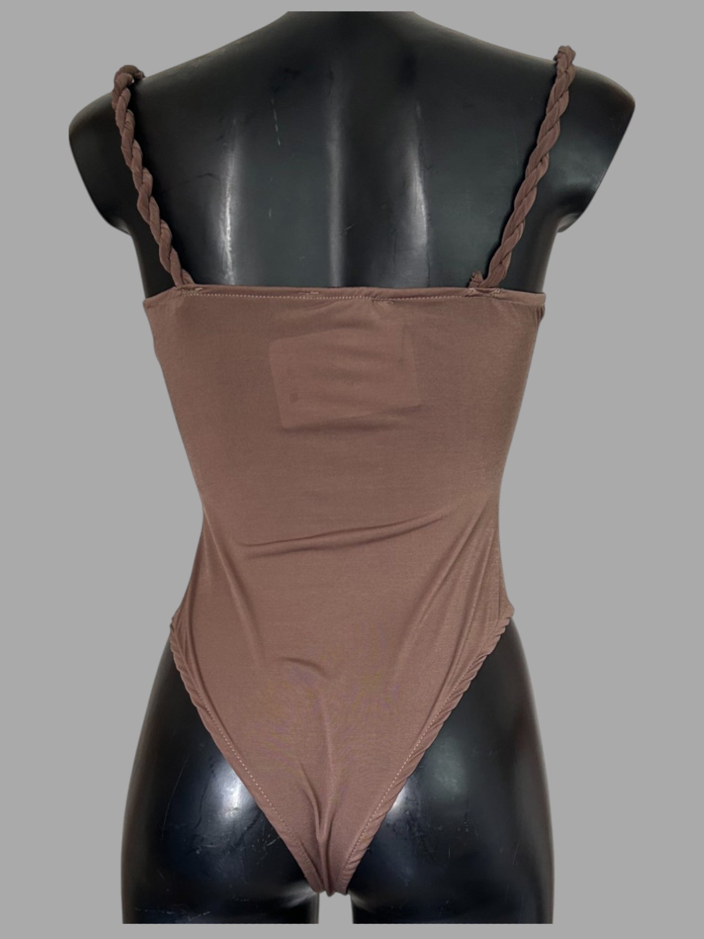 Body con spalline intrecciate