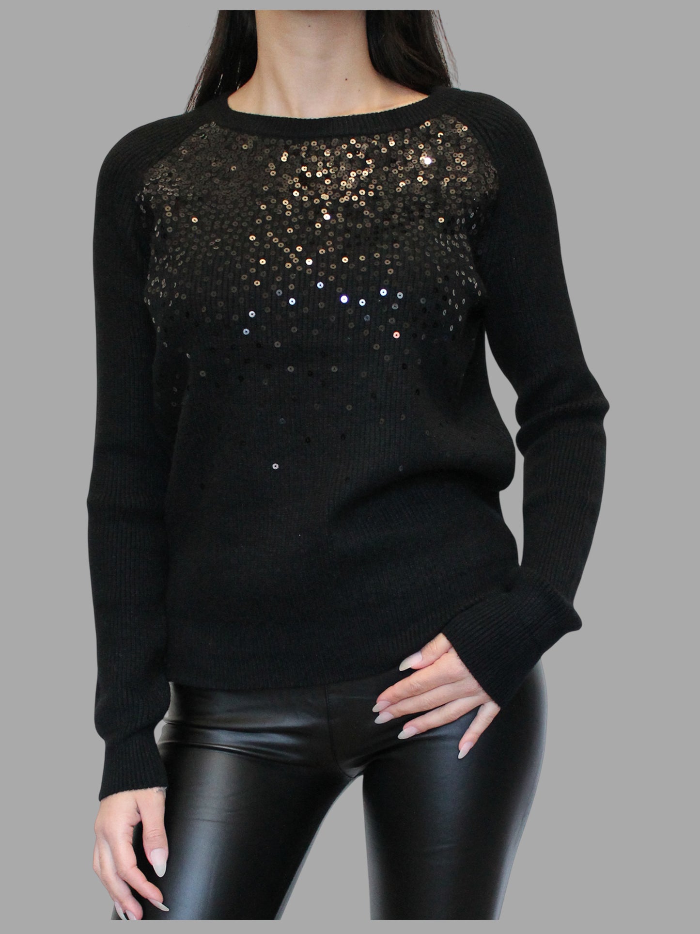 Maglione con paillettes