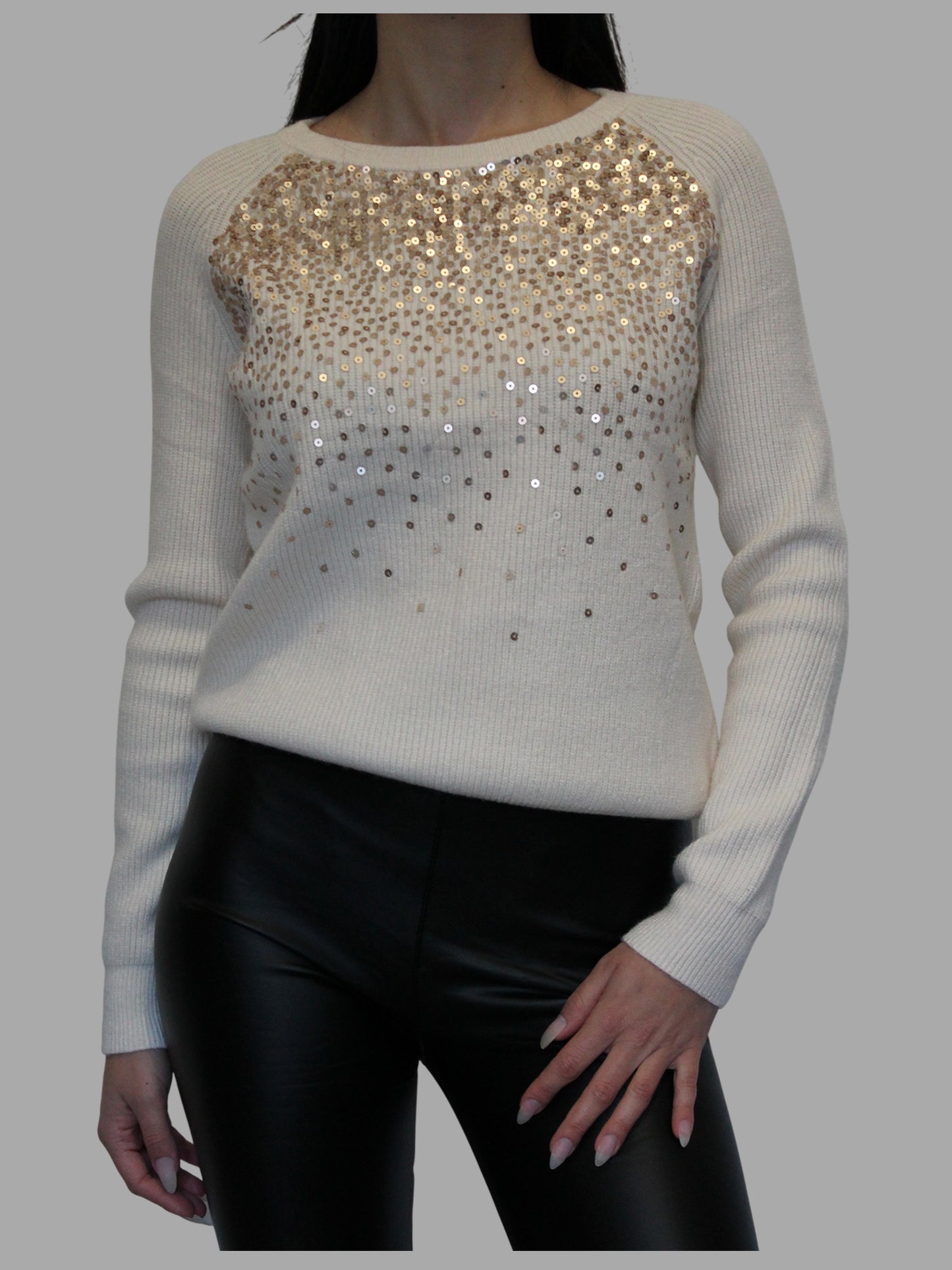 Maglione con paillettes