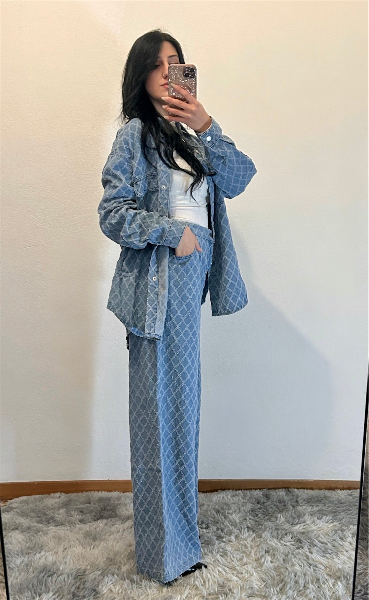 Coordinato Denim Over – Giacca Camicia & Pantalone