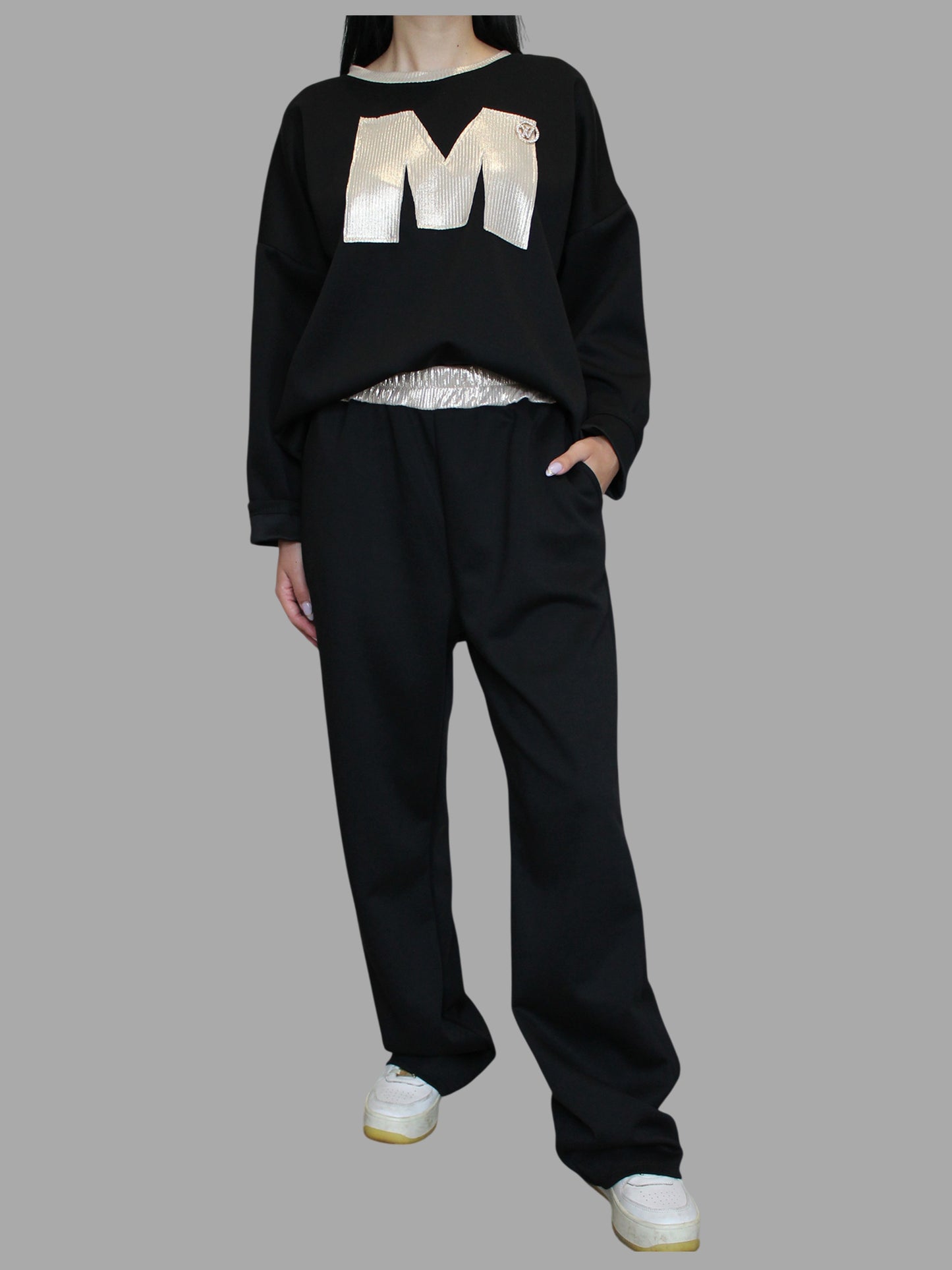 Coordinato Tuta Black & Gold Chic