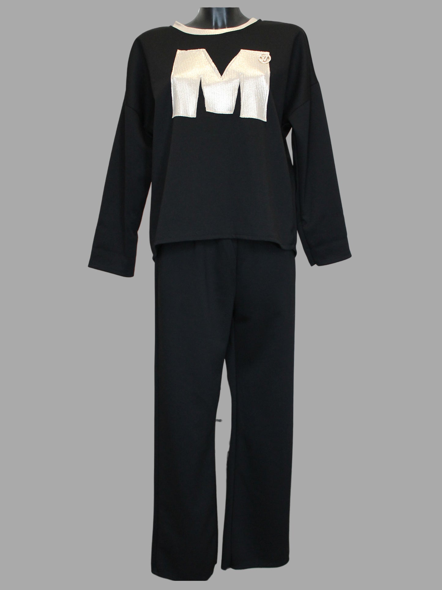 Coordinato Tuta Black & Gold Chic