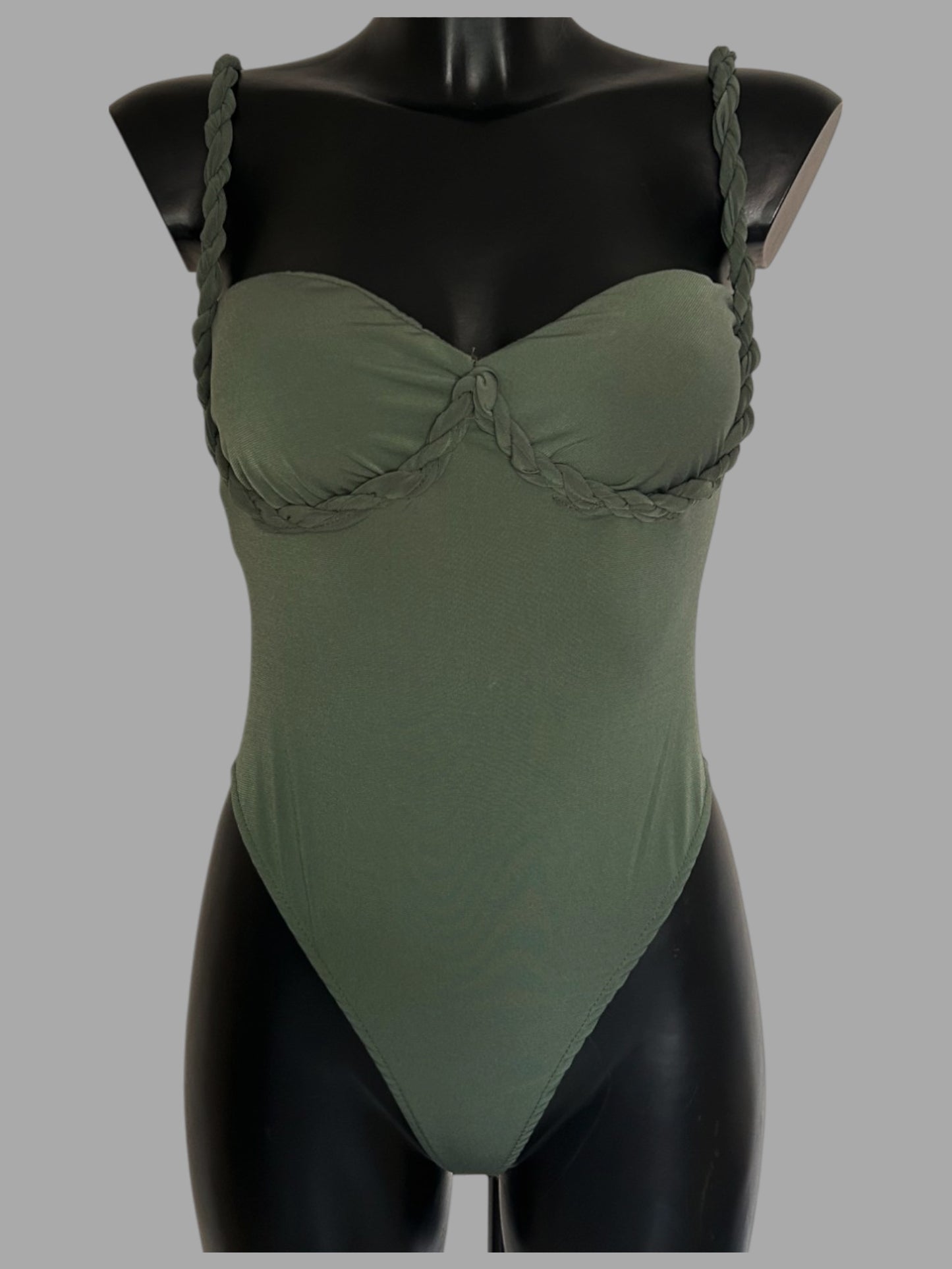 Body con spalline intrecciate