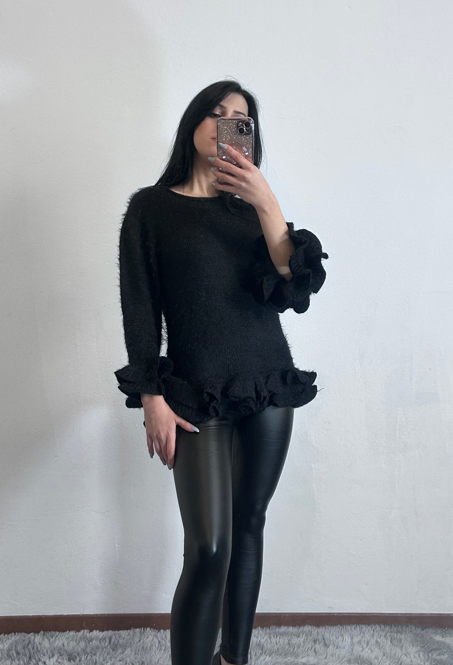 Maglione ''soft princess'' con balze