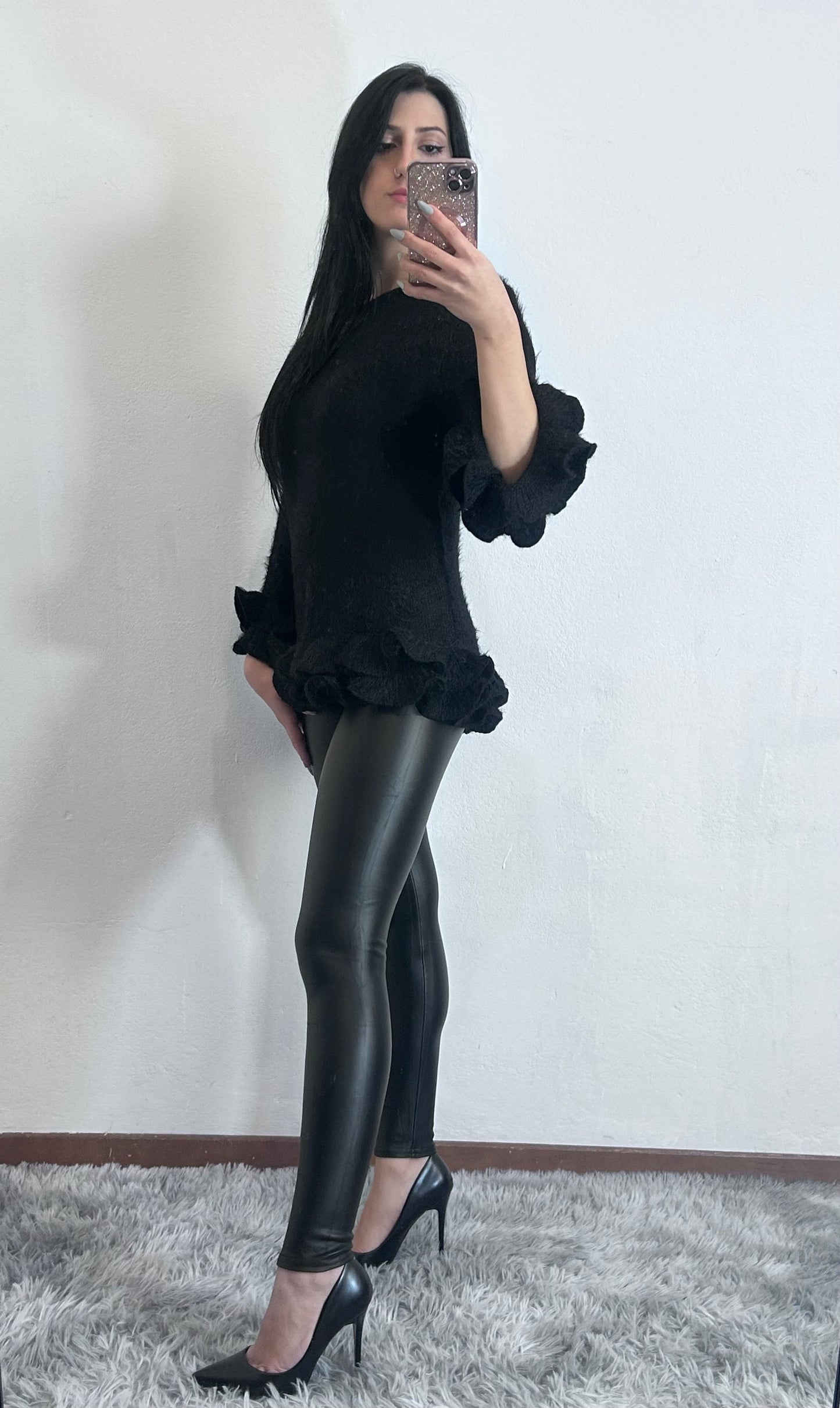 Maglione ''soft princess'' con balze