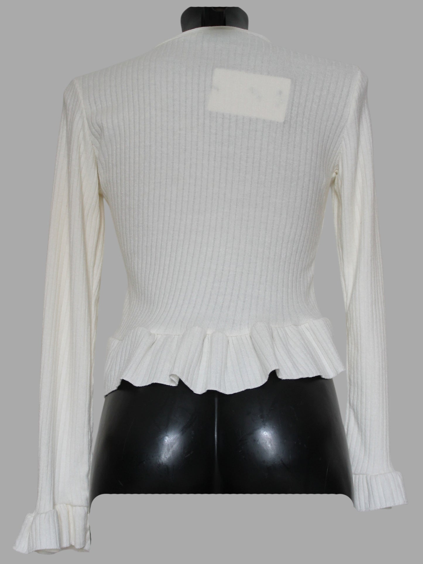 Cardigan Elegante con Rouches