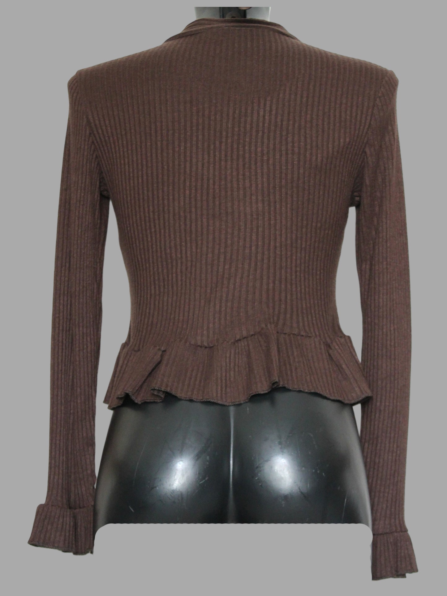 Cardigan Elegante con Rouches