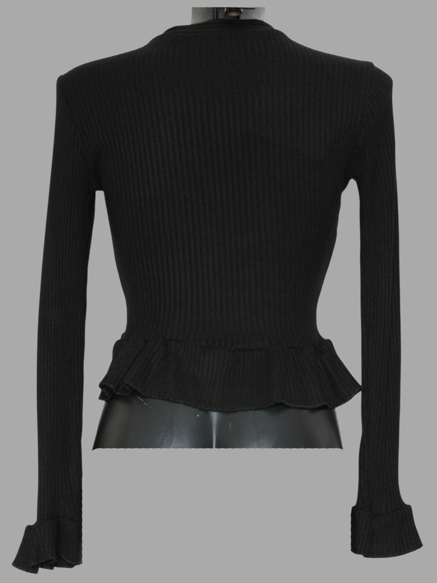 Cardigan Elegante con Rouches