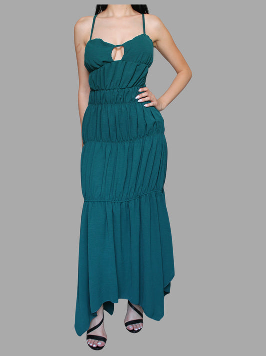 Maxi dress con intreccio sulla schiena